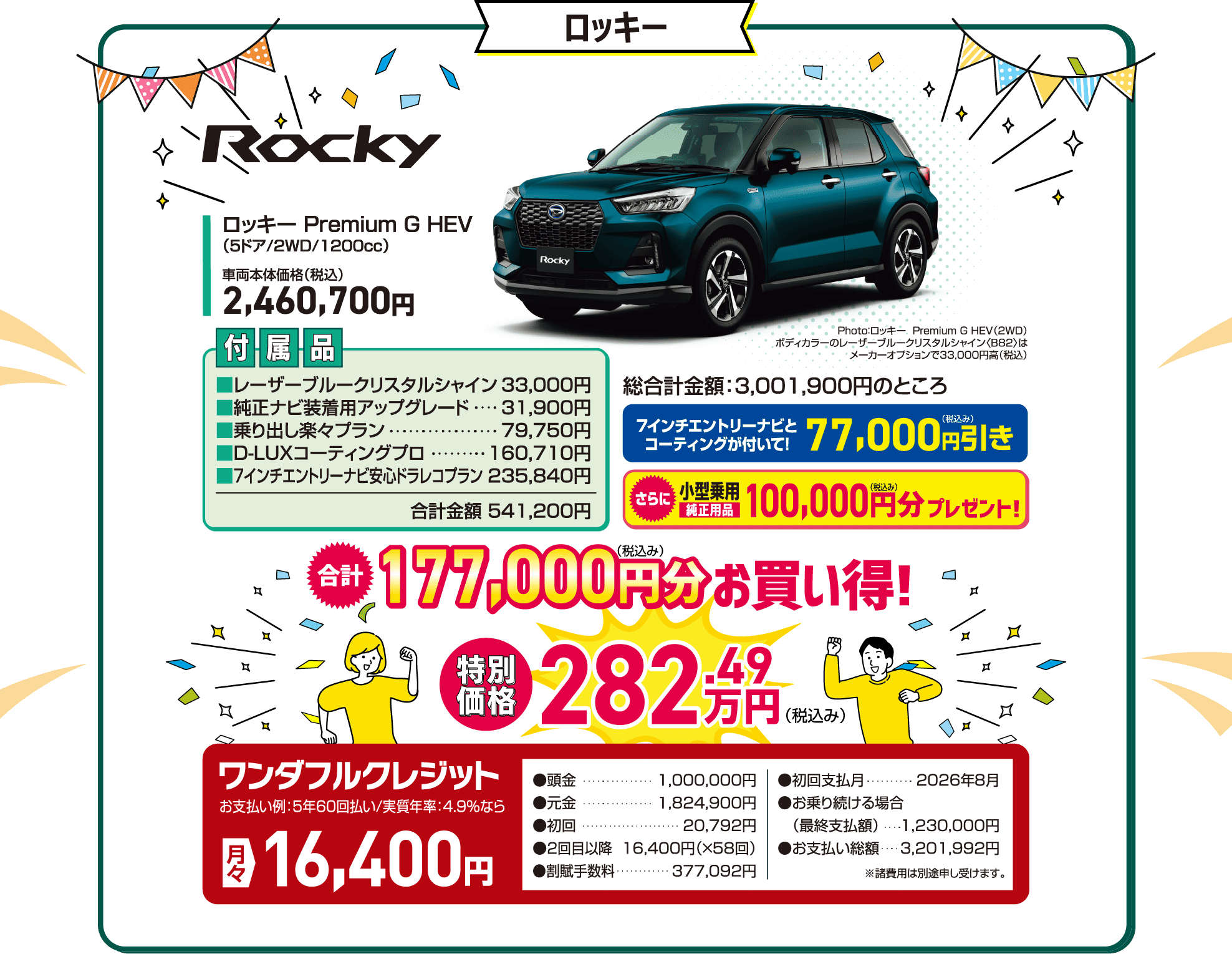 三重ダイハツのロッキー