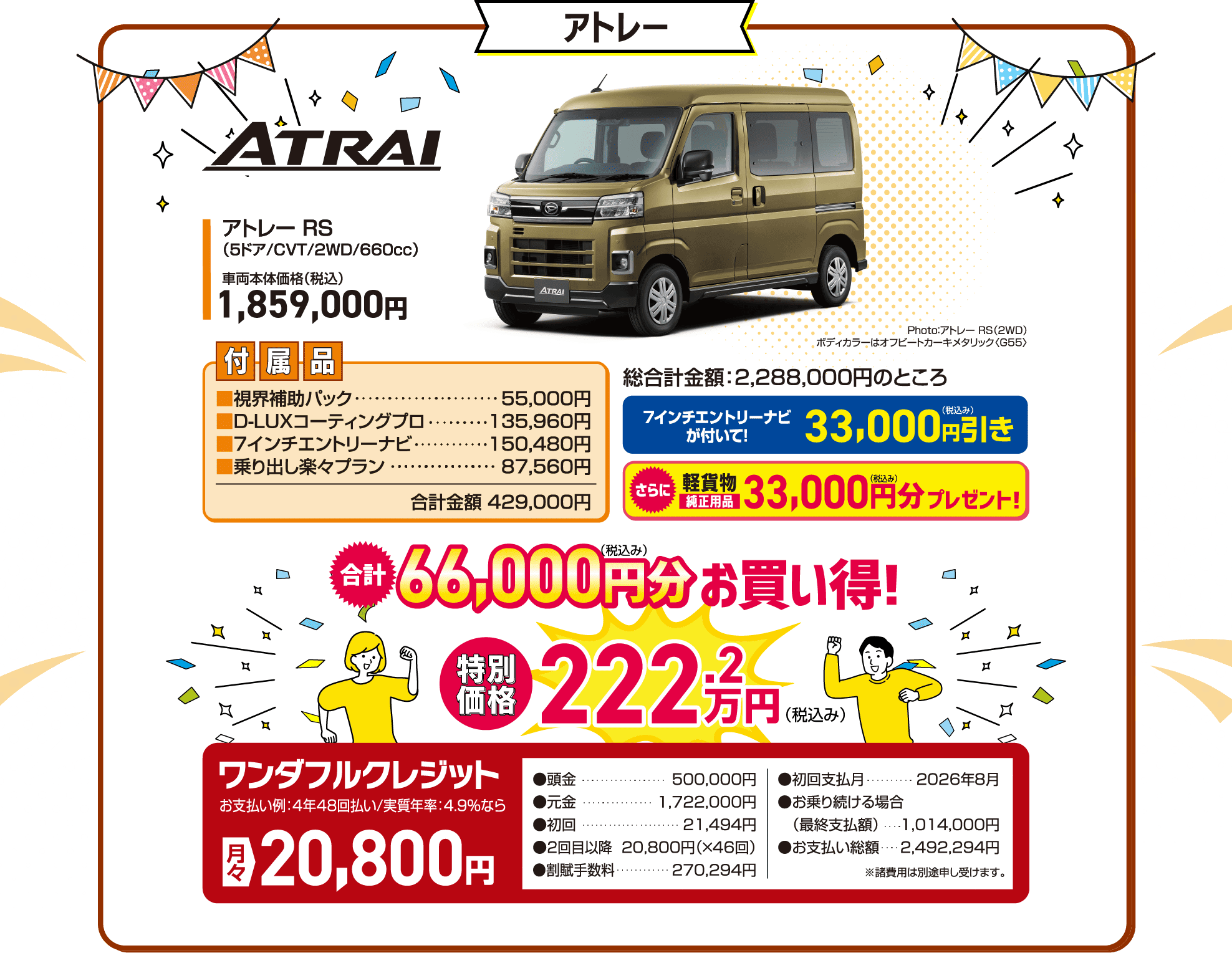 三重ダイハツのアトレー