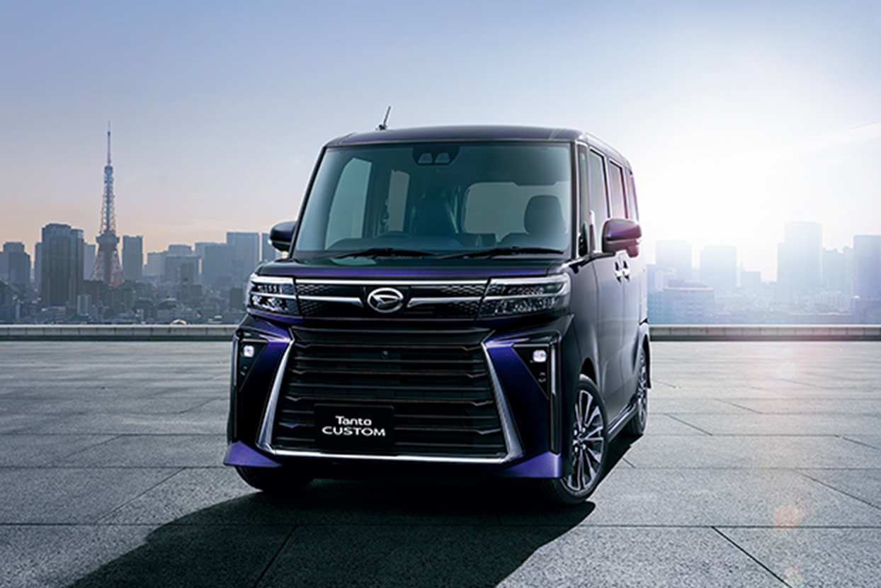 タントカスタム　L350S　右フロントドア　ブラックマイカ色 公式タントの外観・室内空間｜ダイハツ